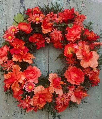 Exotic Orange 20" Wreath