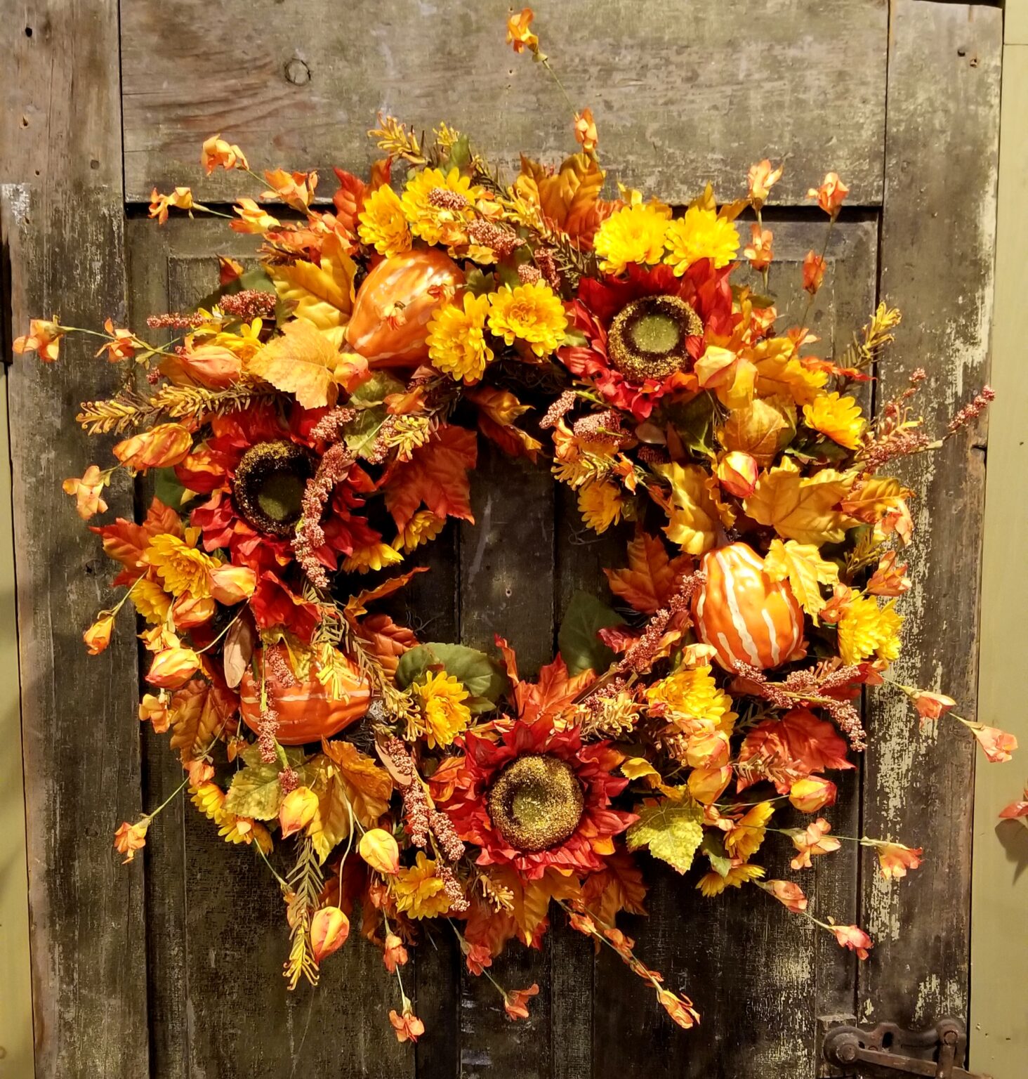 Fall Russet Sunflower Wreath – Inspired Designs by Keith Phelps